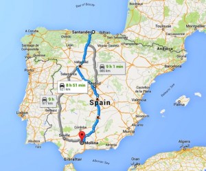 Driving to Mollina