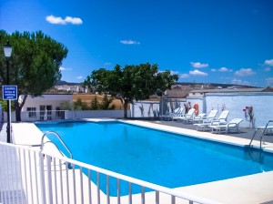 Lazy Days in Spain pool